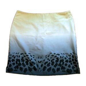 Lija Mini Skort Women Sz 6 Ombre Leopard Print Moisture Wick Golf Performance